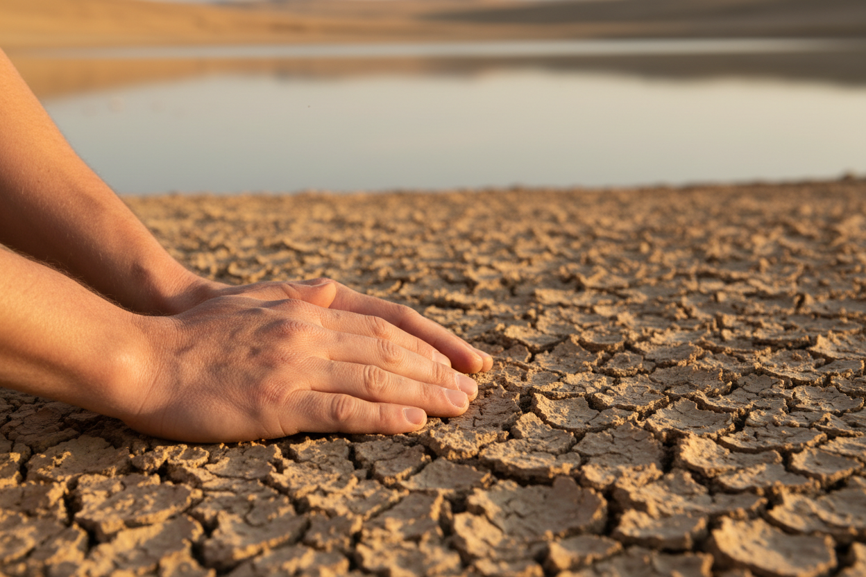 la terre qui se dessèche