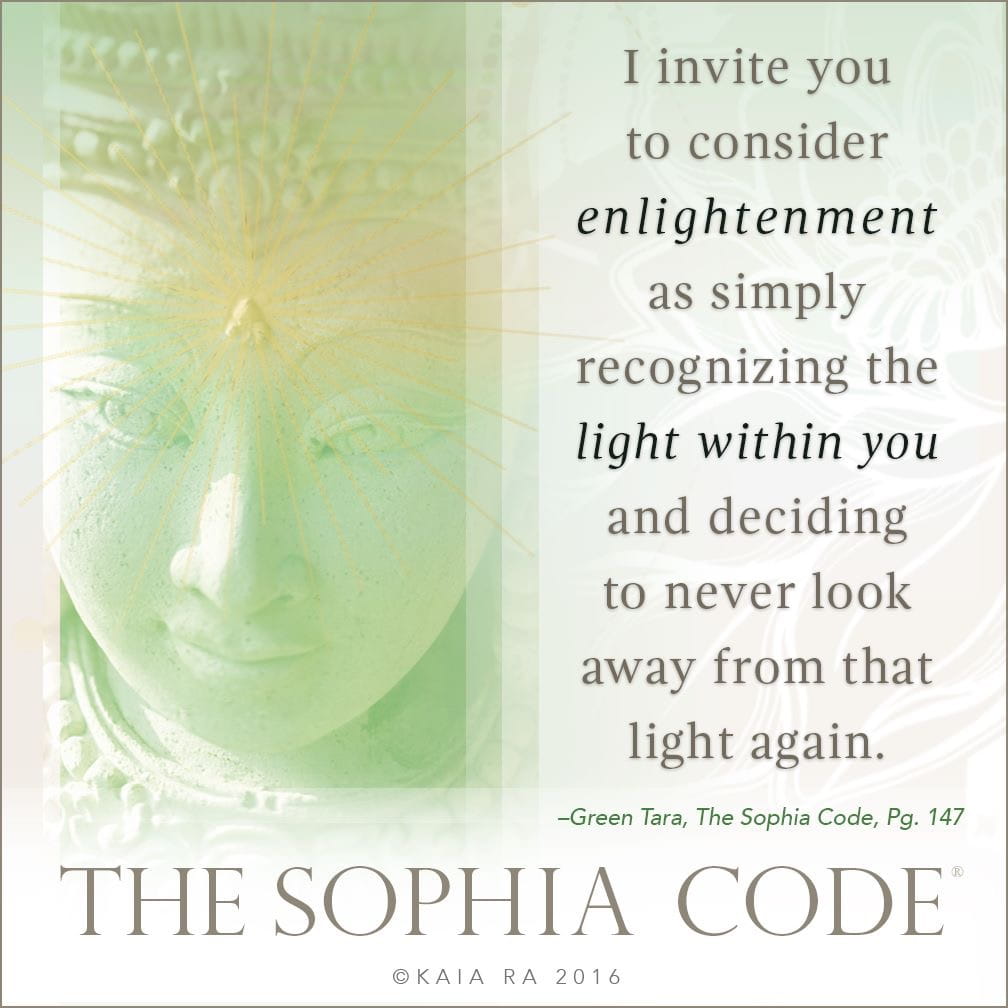 Meme of the prayer Enlightenment_is_the_Light_Within_You